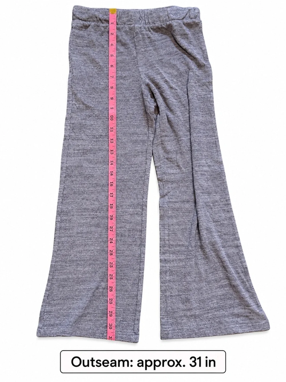 Old Navy Girls Heather Gray Knit Flare Pants L 10